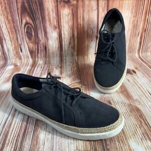 Clarks MARIE MIST Size 8.5 Blue Suede Espadrille Casual Sneakers Oxford Shoes